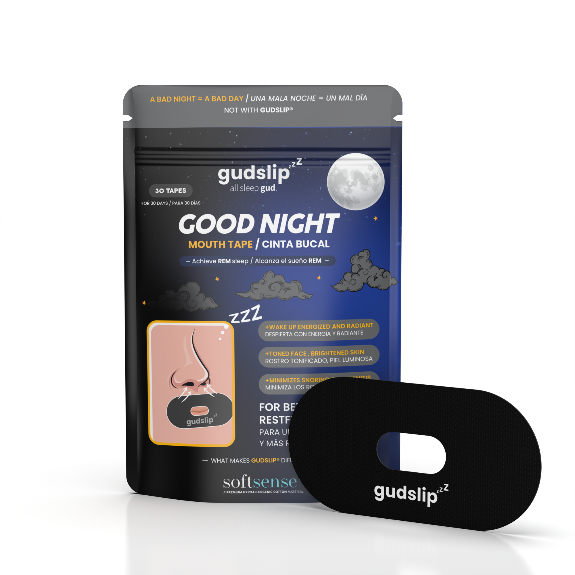Gudslip® Cintas Bucales (Abertura Central)